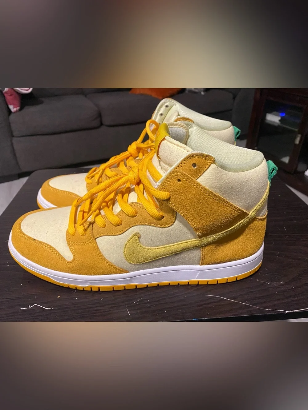 Nike SB Dunk High Pro Fruity Pack Pineapple Skate Shoes Men's US 11.5